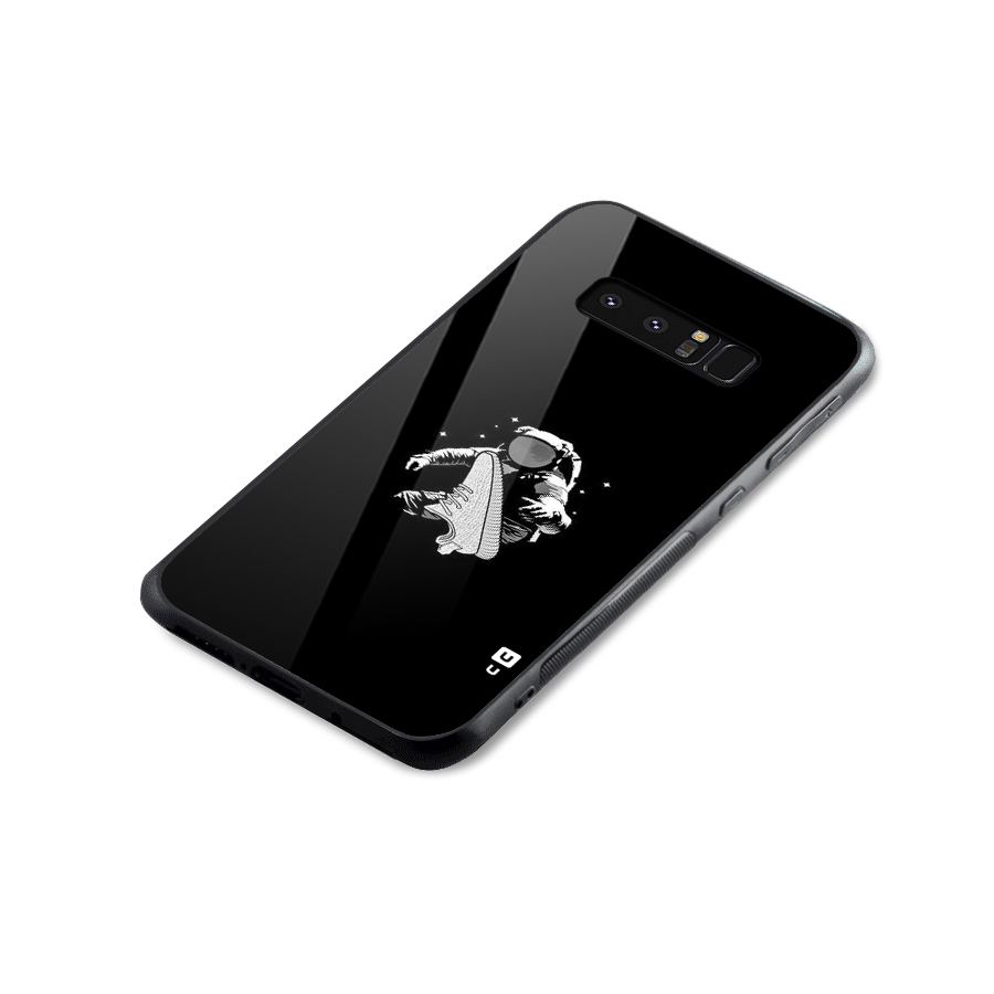 Space Shoe Glass Back Case for Galaxy Note 8
