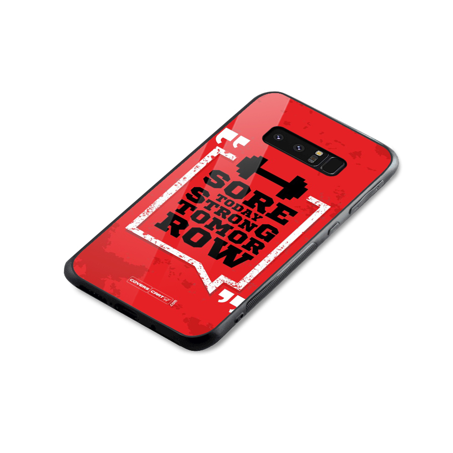 Stay Strong Glass Back Case for Galaxy Note 8