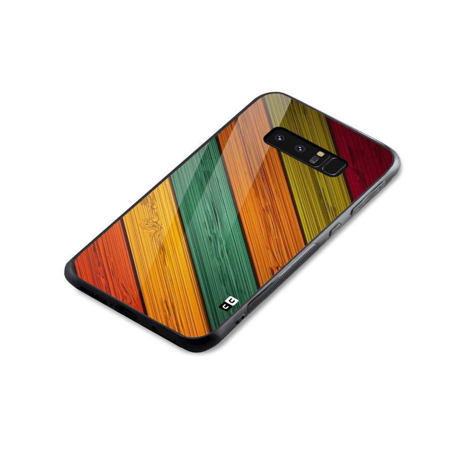 Stripes Classic Design Glass Back Case for Galaxy Note 8