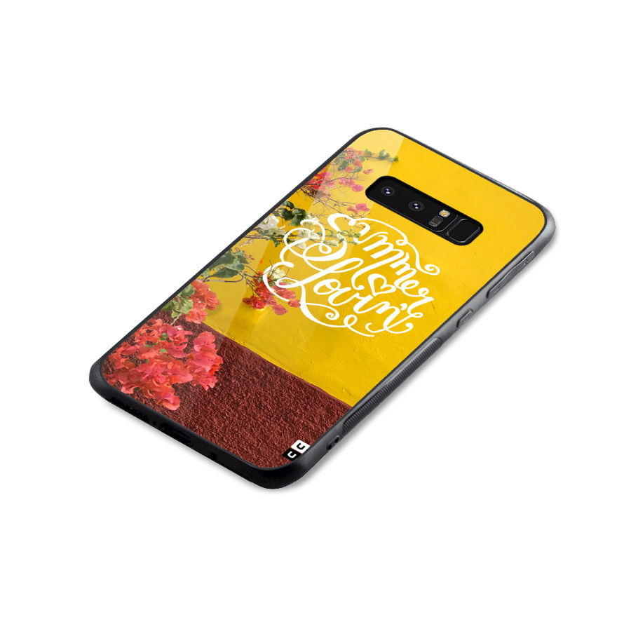 Summer Lovin Glass Back Case for Galaxy Note 8