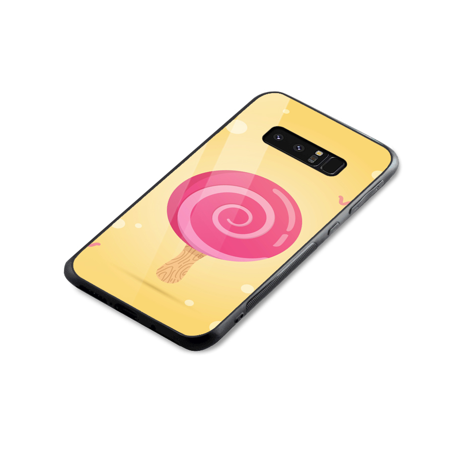 Swirl Ice Cream Glass Back Case for Galaxy Note 8