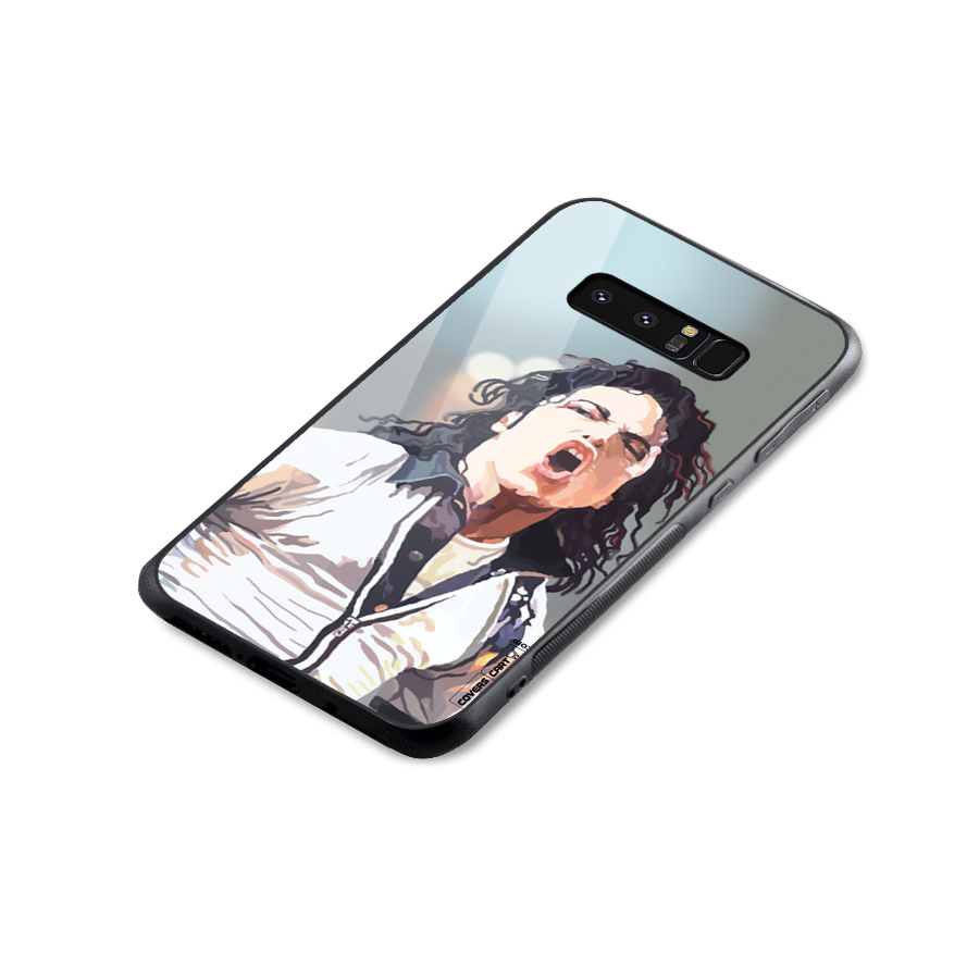 The Legend Michael Jackson Glass Back Case for Galaxy Note 8