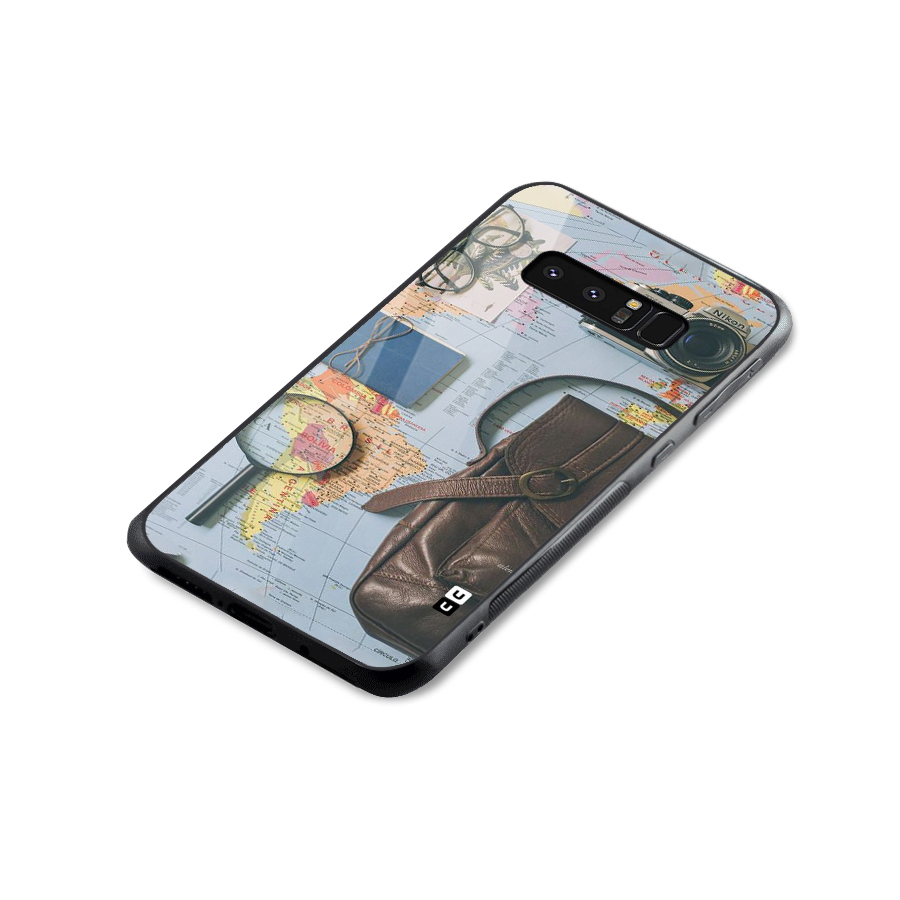 Travel Requisites Glass Back Case for Galaxy Note 8
