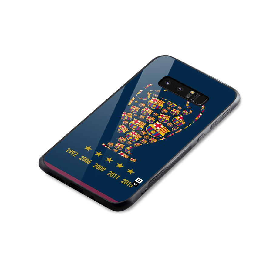 Trophy Team Glass Back Case for Galaxy Note 8