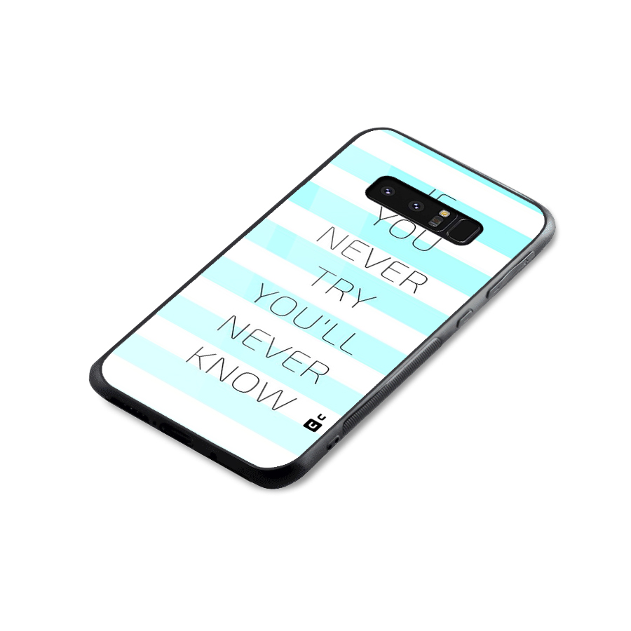 Try Know Glass Back Case for Galaxy Note 8