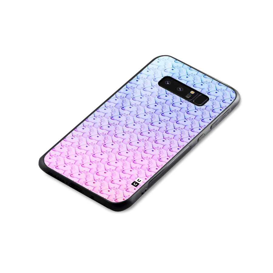Unicorn Shade Glass Back Case for Galaxy Note 8