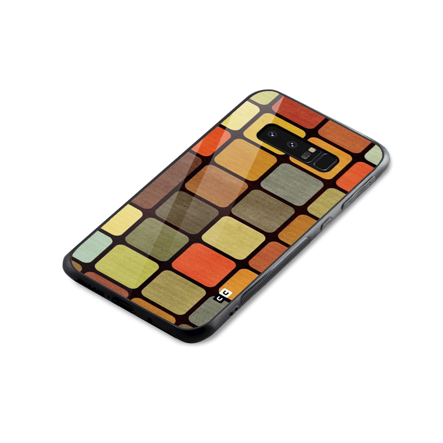 Vintage Boxes Glass Back Case for Galaxy Note 8