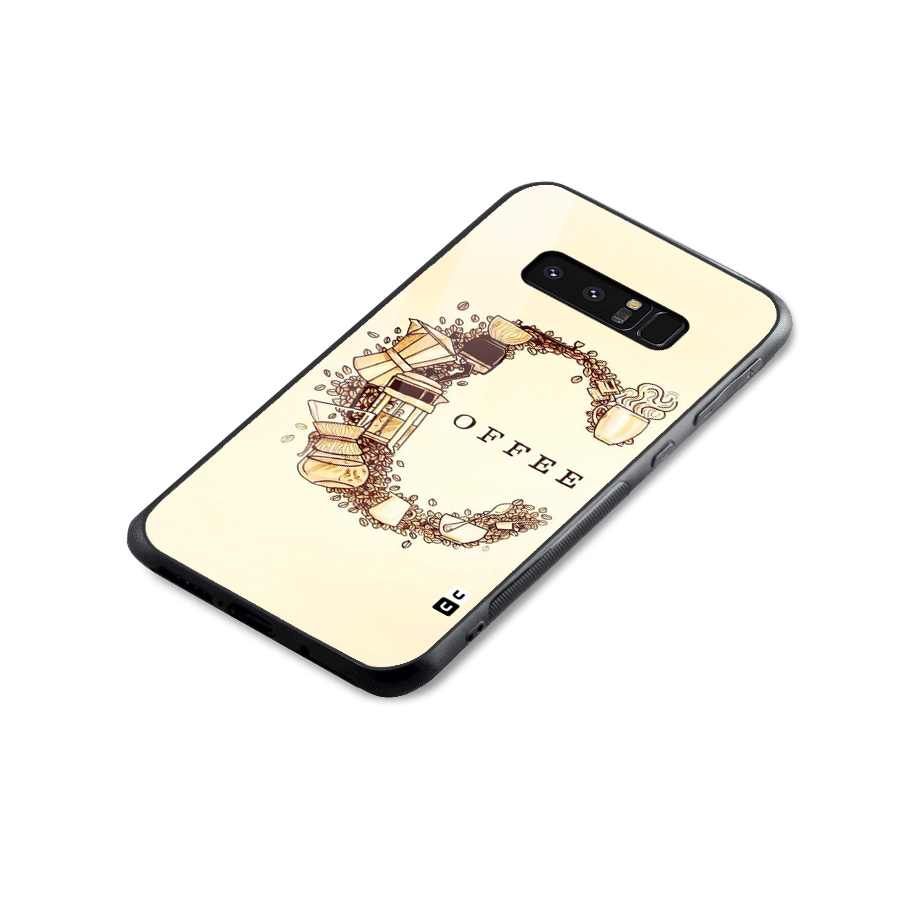 Vintage Coffee Glass Back Case for Galaxy Note 8