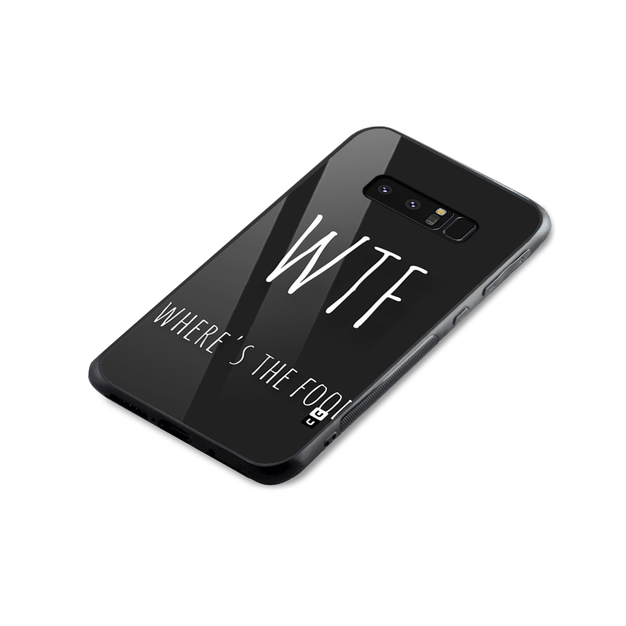Where The Food Glass Back Case for Galaxy Note 8