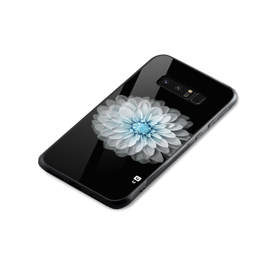 White Bloom Glass Back Case for Galaxy Note 8