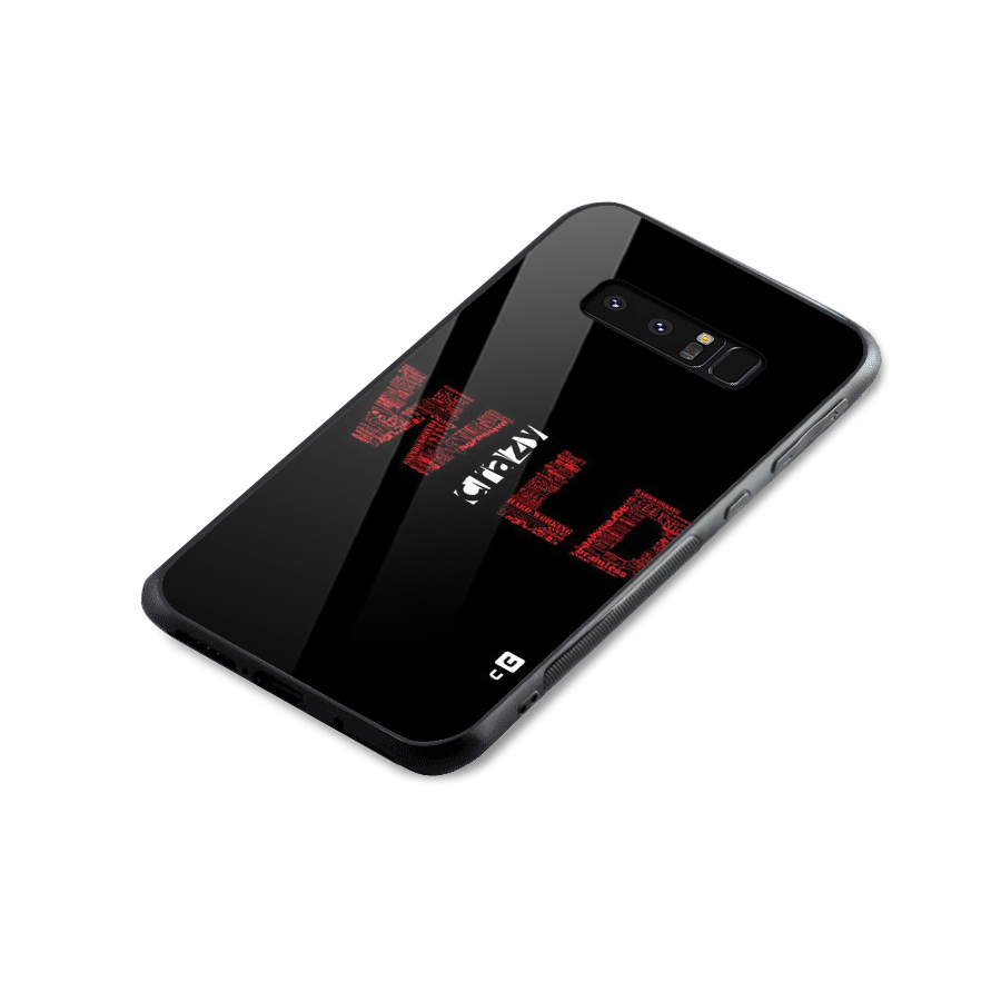 Wild Crazy Glass Back Case for Galaxy Note 8