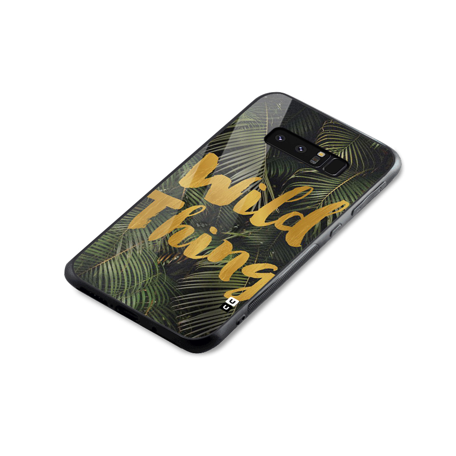 Wild Leaf Thing Glass Back Case for Galaxy Note 8