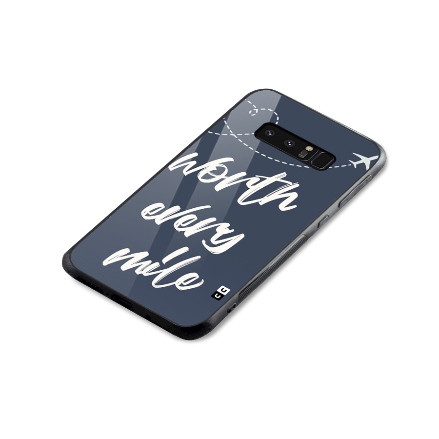 Worth Every Mile Glass Back Case for Galaxy Note 8