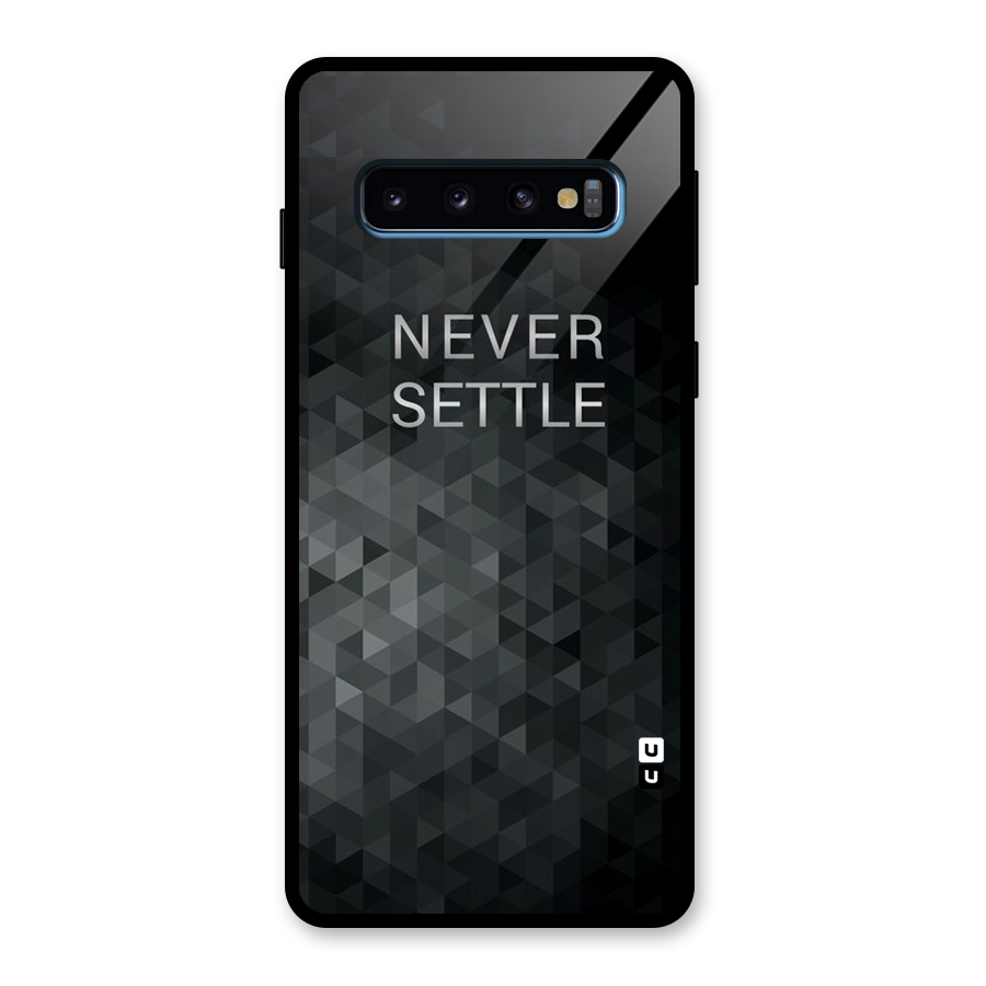 Abstract No Settle Glass Back Case for Galaxy S10