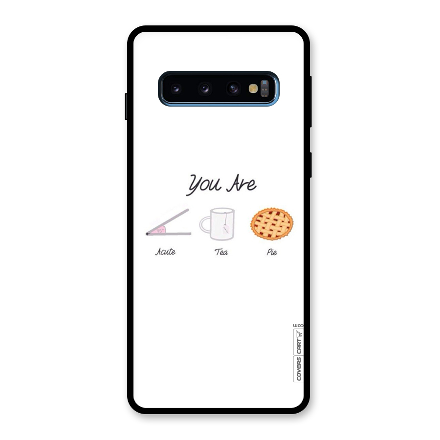 Acute Tea Pie Glass Back Case for Galaxy S10