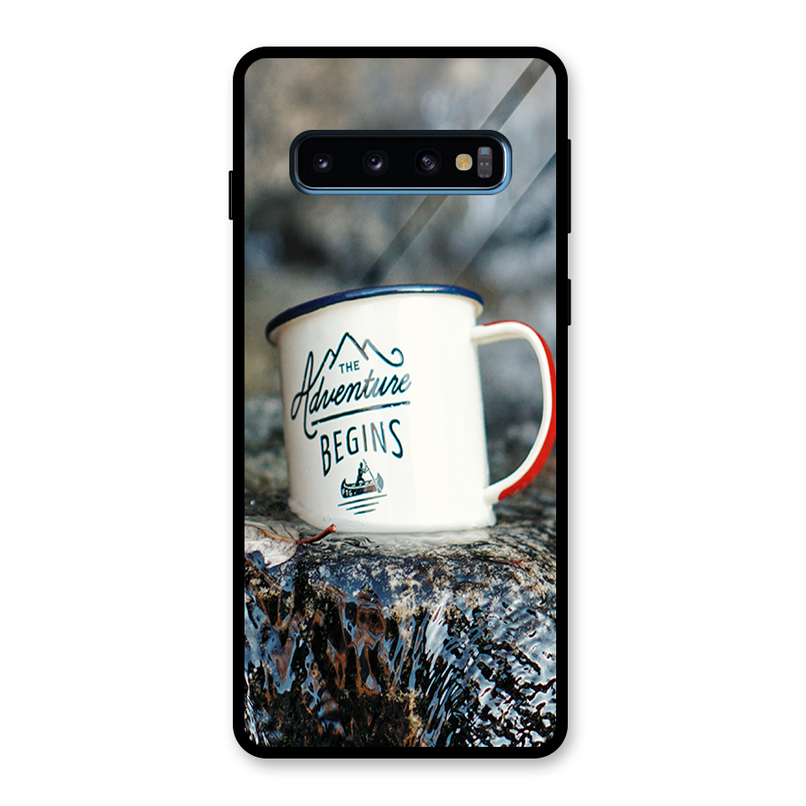 Adventure Begins Glass Back Case for Galaxy S10