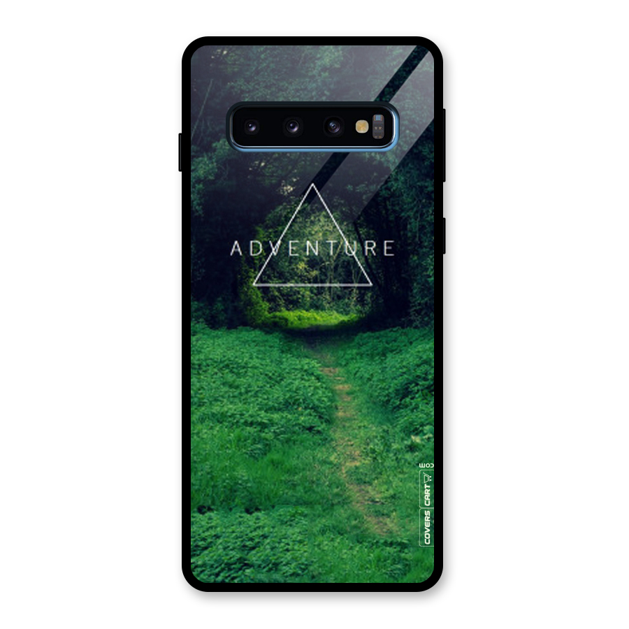 Adventure Take Glass Back Case for Galaxy S10