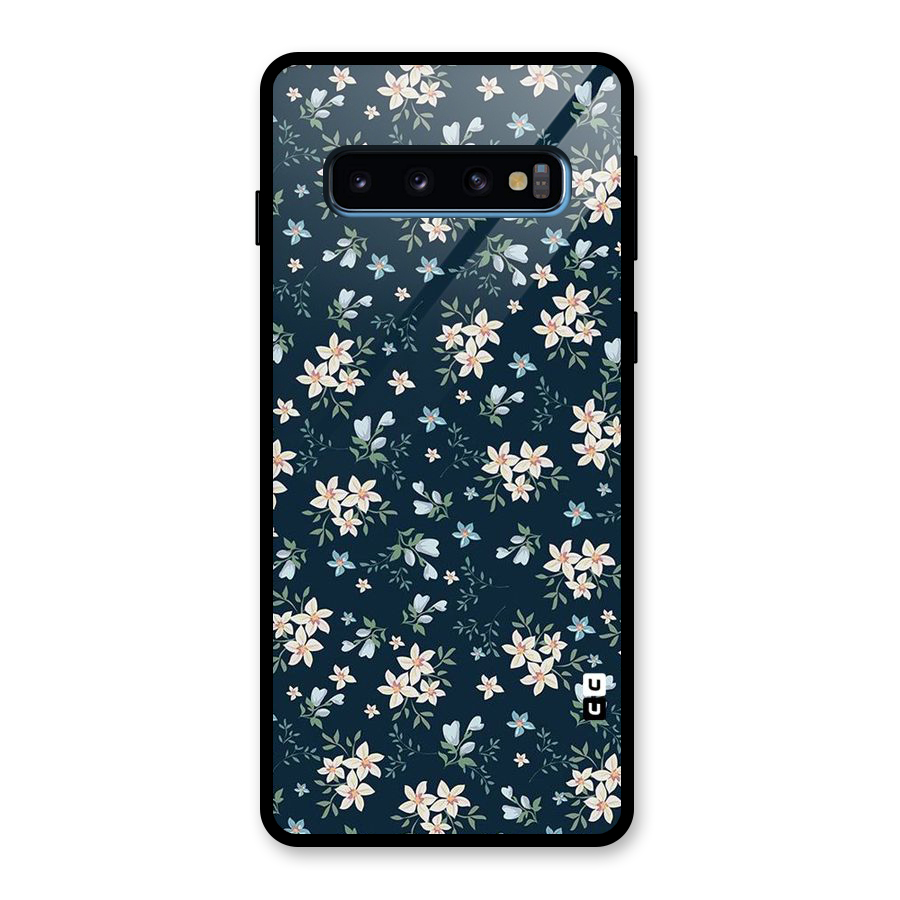 Aesthetic Bloom Glass Back Case for Galaxy S10