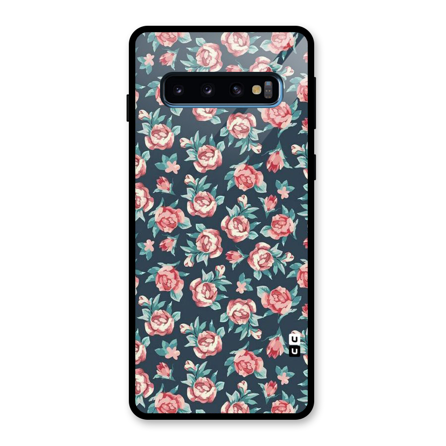 All Art Bloom Glass Back Case for Galaxy S10