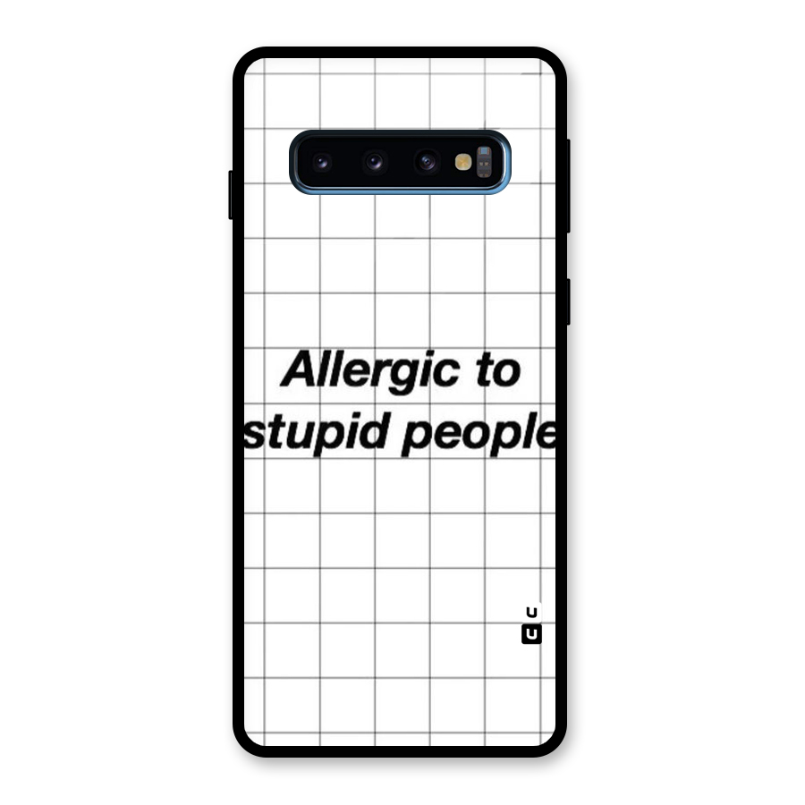Allergic Glass Back Case for Galaxy S10