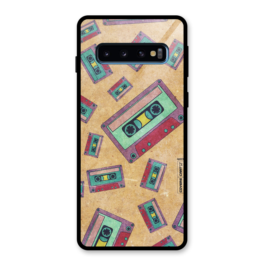 Ancient Cassettes Glass Back Case for Galaxy S10