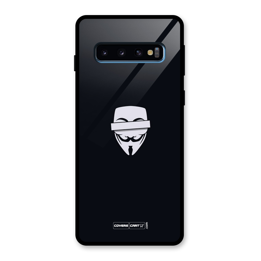 Anonymous Mask Glass Back Case for Galaxy S10