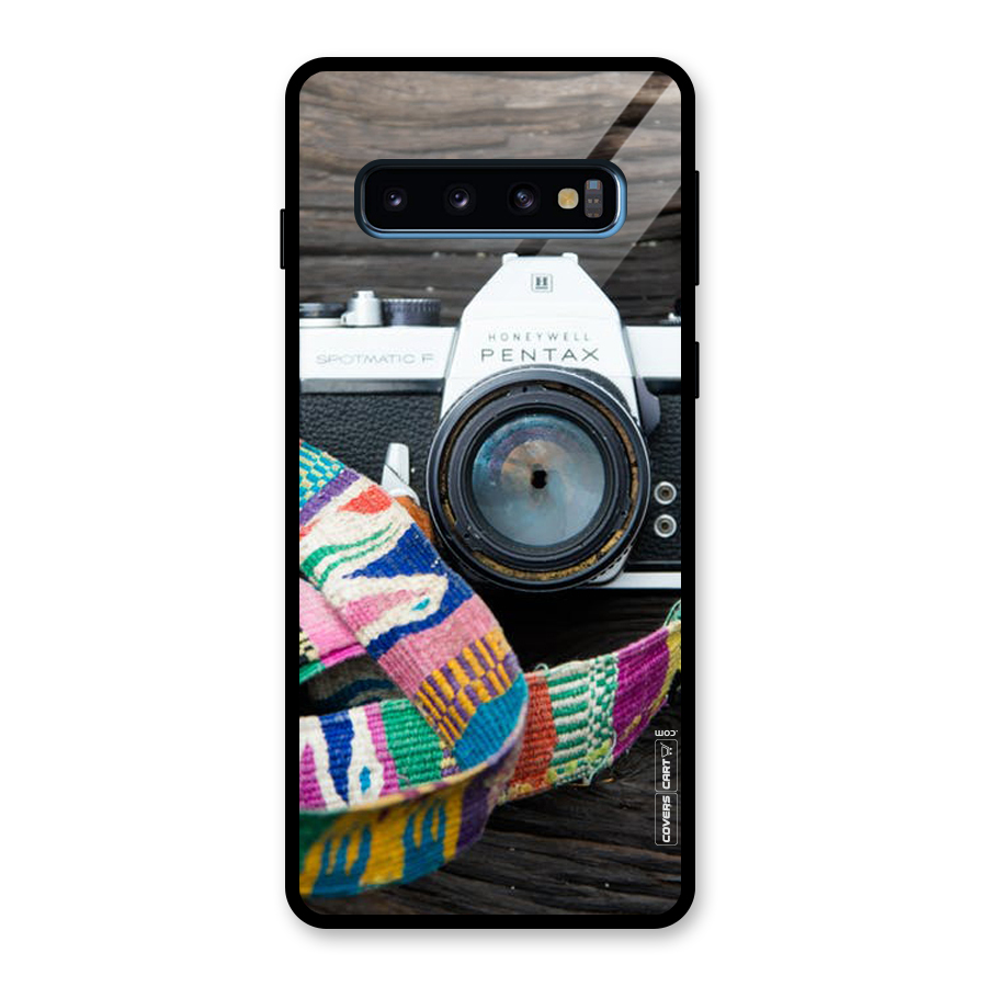 Antique Camera Glass Back Case for Galaxy S10