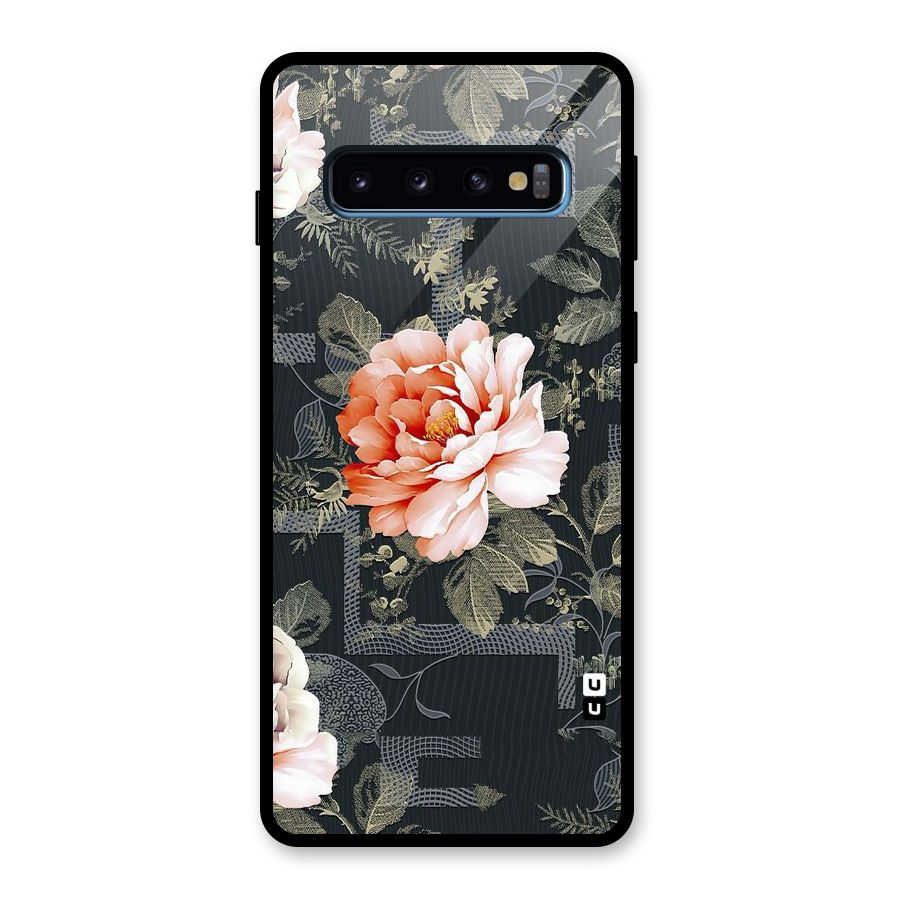 Art And Floral Glass Back Case for Galaxy S10