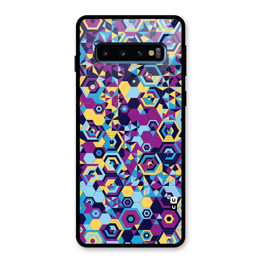 Artistic Abstract Glass Back Case for Galaxy S10