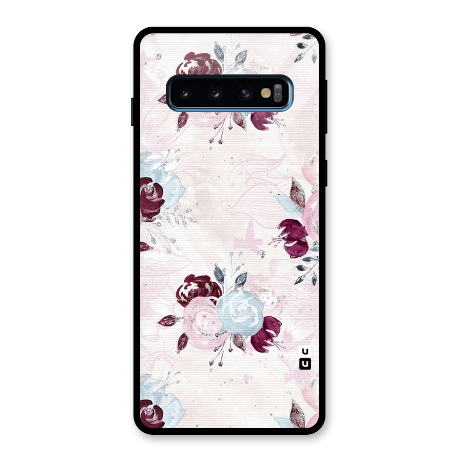 Artsy Florasy Glass Back Case for Galaxy S10