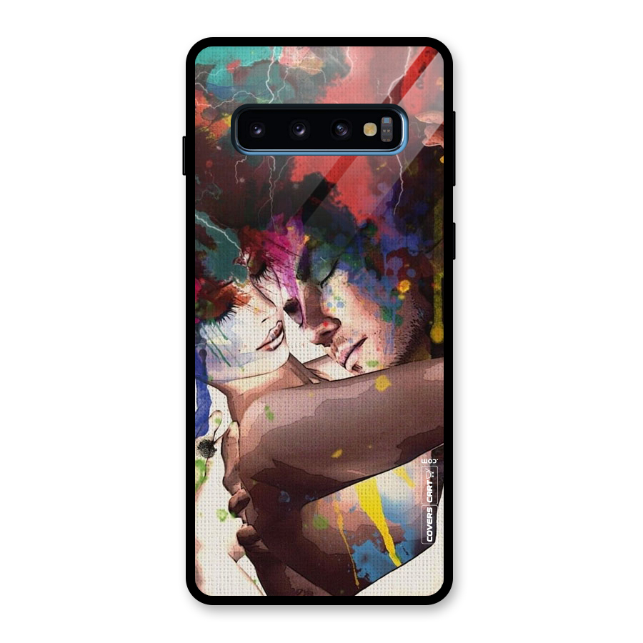 Artsy Romance Glass Back Case for Galaxy S10