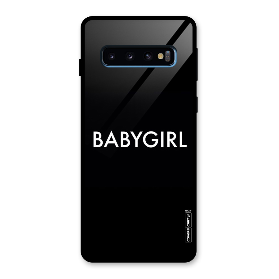 Baby Girl Glass Back Case for Galaxy S10