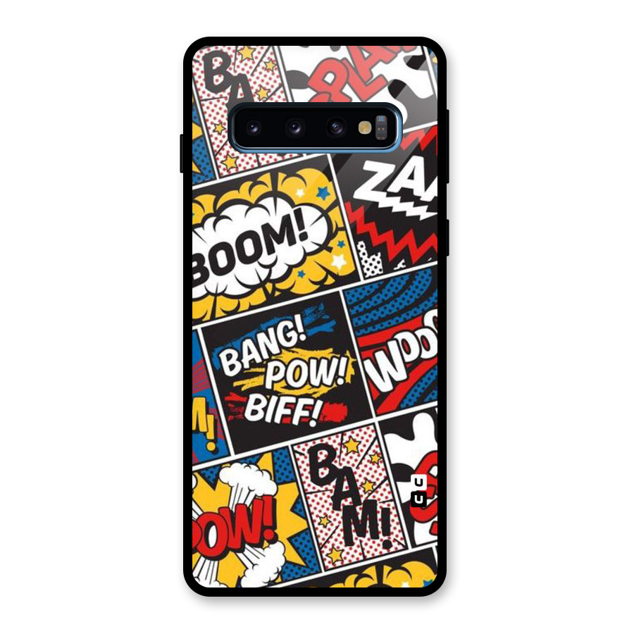 Bam Pattern Glass Back Case for Galaxy S10