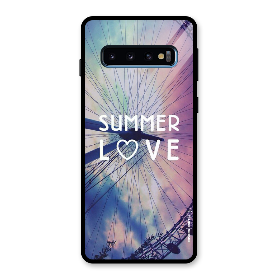 Beach Dreams Glass Back Case for Galaxy S10