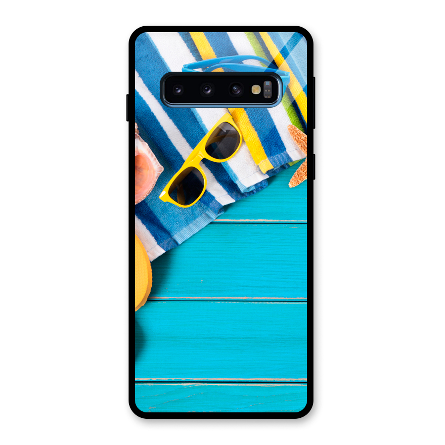Beach Ready Glass Back Case for Galaxy S10