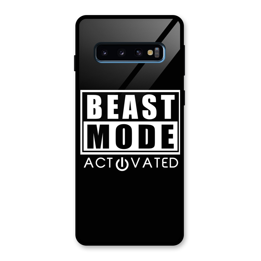 Beast Mode Activated Glass Back Case for Galaxy S10