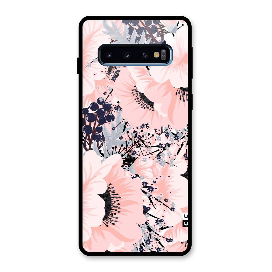 Beautiful Flowers Glass Back Case for Galaxy S10