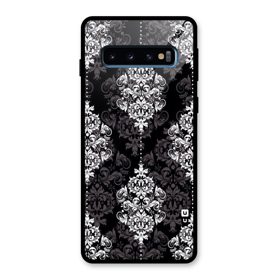Beautiful Grey Pattern Glass Back Case for Galaxy S10