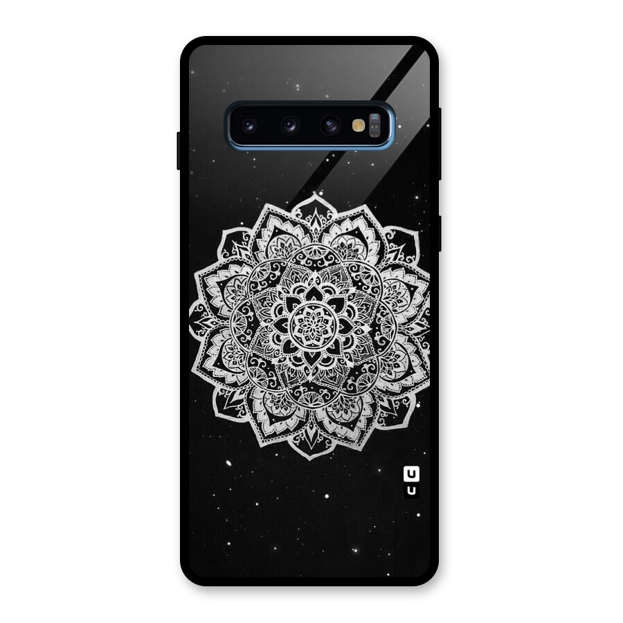 Beautiful Mandala Design Glass Back Case for Galaxy S10