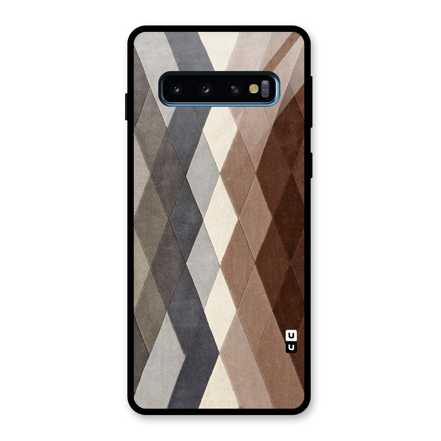 Beautiful Shades Of Diamonds Glass Back Case for Galaxy S10