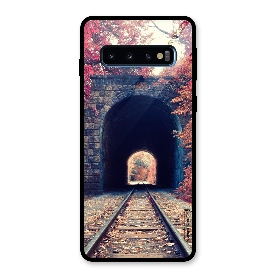 Beautiful Track Glass Back Case for Galaxy S10