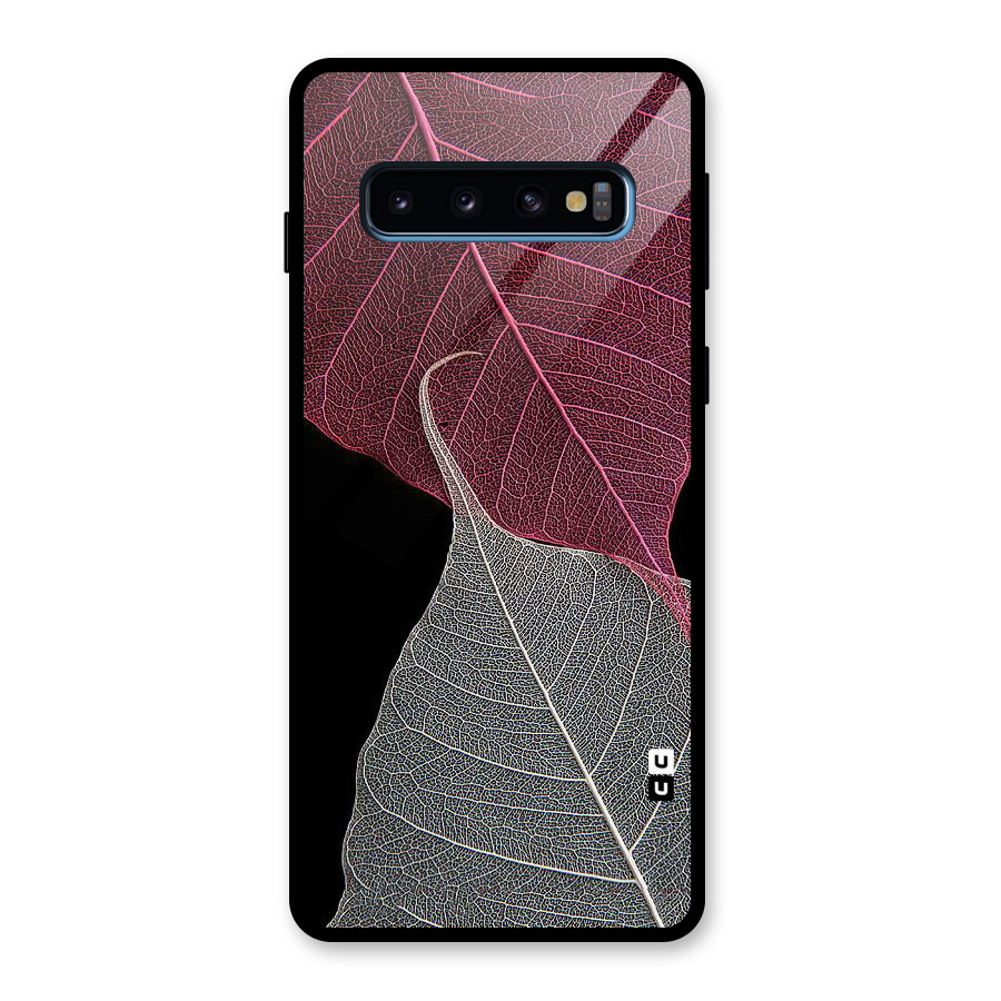 Beauty Leaf Glass Back Case for Galaxy S10