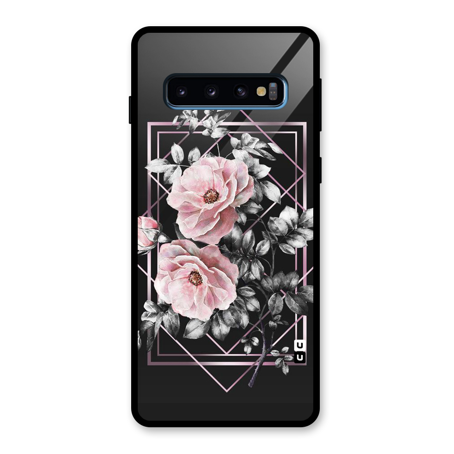 Beguilling Pink Floral Glass Back Case for Galaxy S10