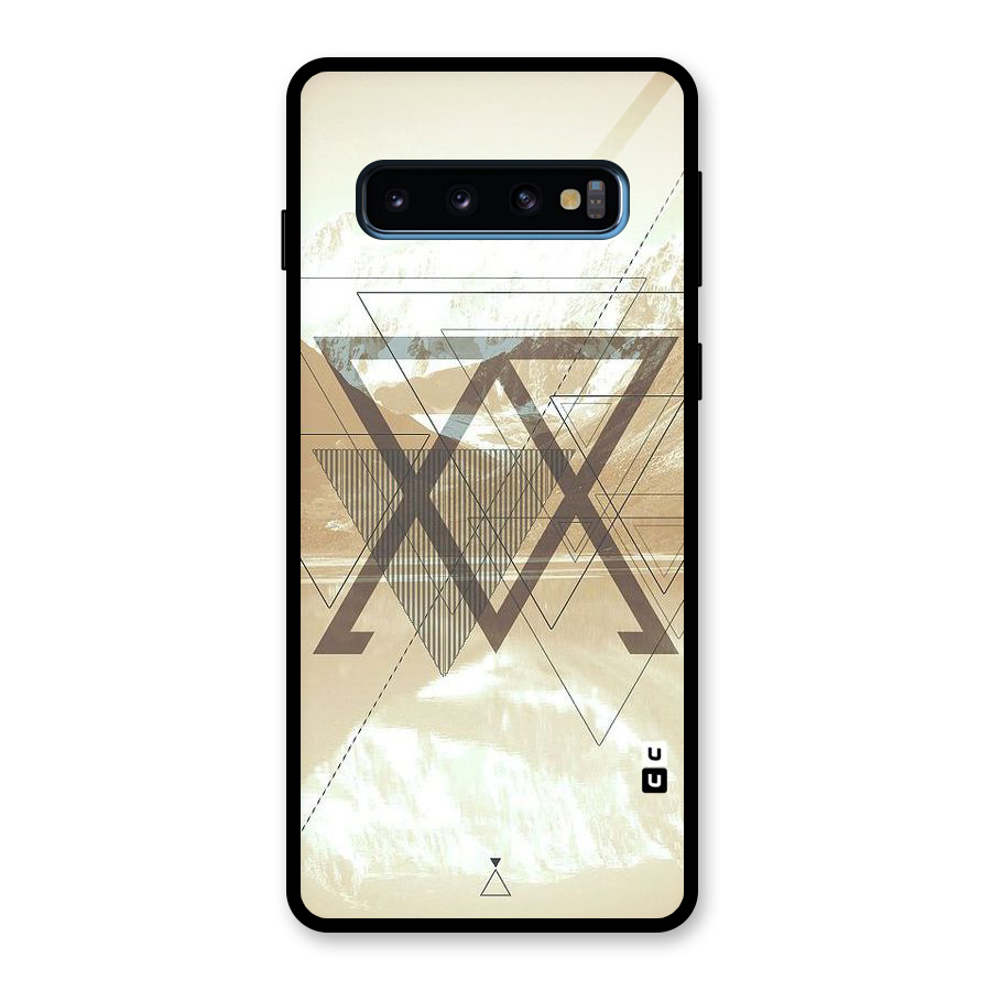 Beige View Glass Back Case for Galaxy S10