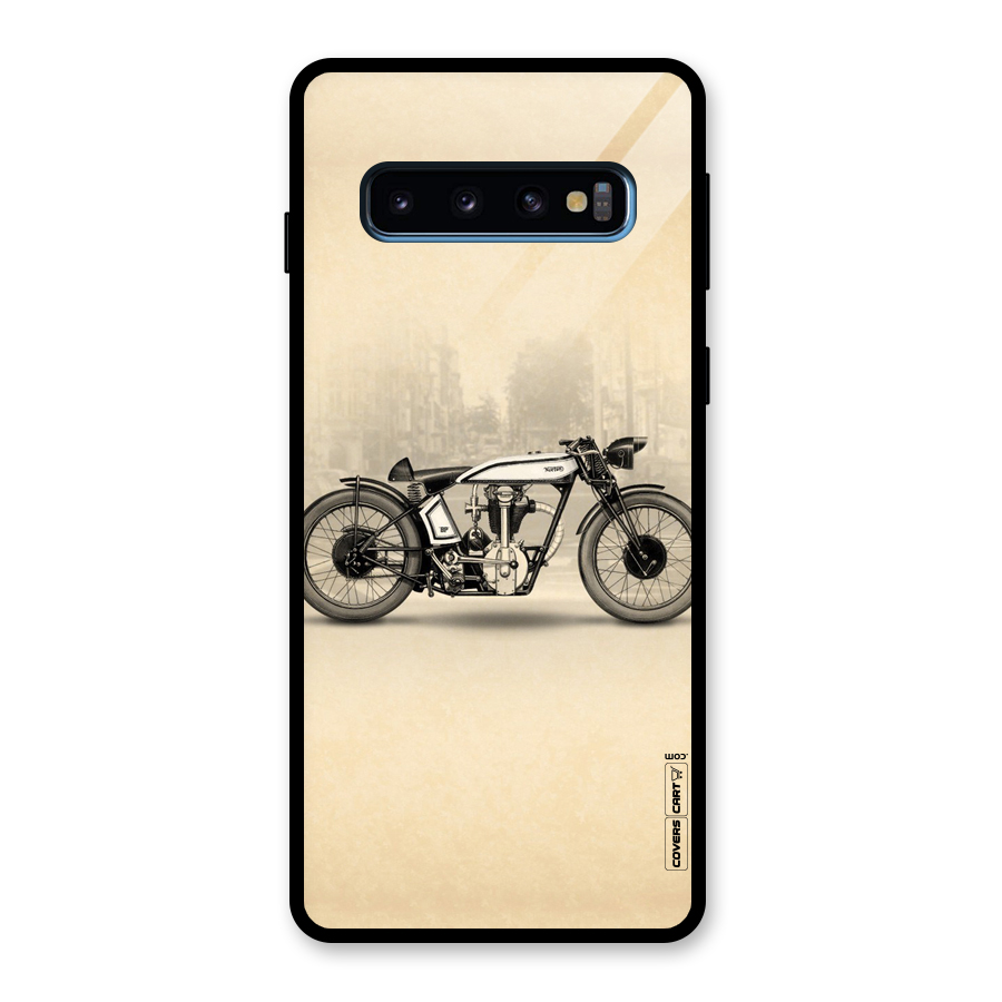 Bike Ride Glass Back Case for Galaxy S10