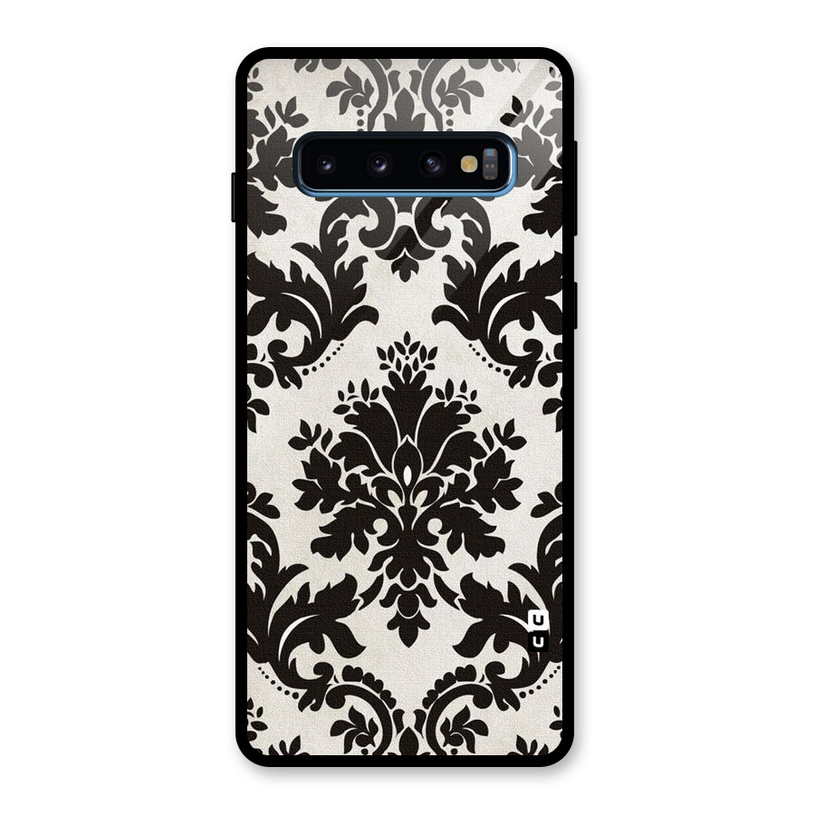 Black Beauty Glass Back Case for Galaxy S10