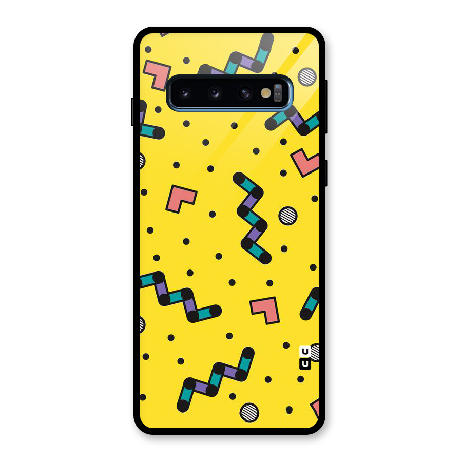 Block Shades Glass Back Case for Galaxy S10