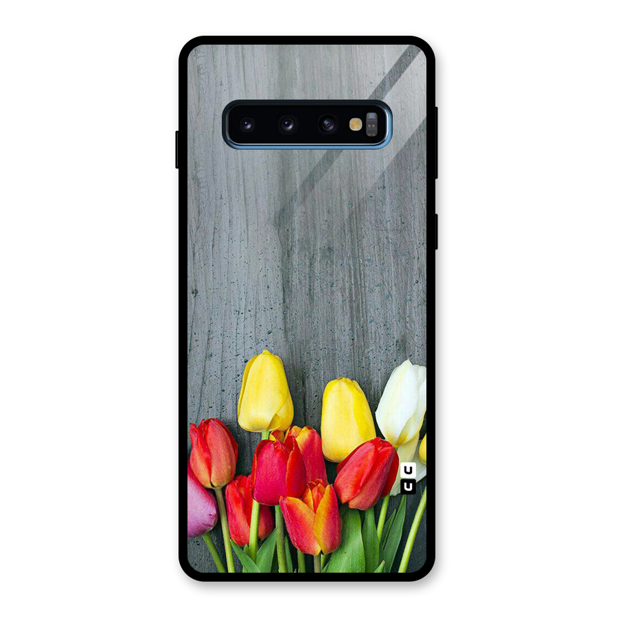 Bloom Grey Glass Back Case for Galaxy S10