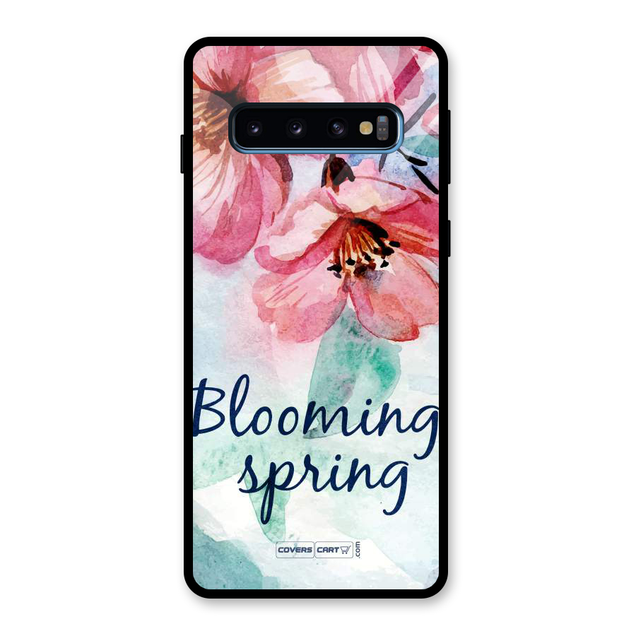 Blooming Spring Glass Back Case for Galaxy S10