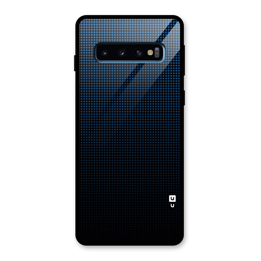 Blue Dots Shades Glass Back Case for Galaxy S10